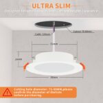 10er Set 5W LED Einbaustrahler 230V – Neutralweiß 4000K Deckenspots für Bad & Wohnraum – Bild 2