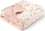 MiuK!ns Musselin Babydecke 120x120 cm – 100% Baumwolle, Atmungsaktiv & Kuschelig