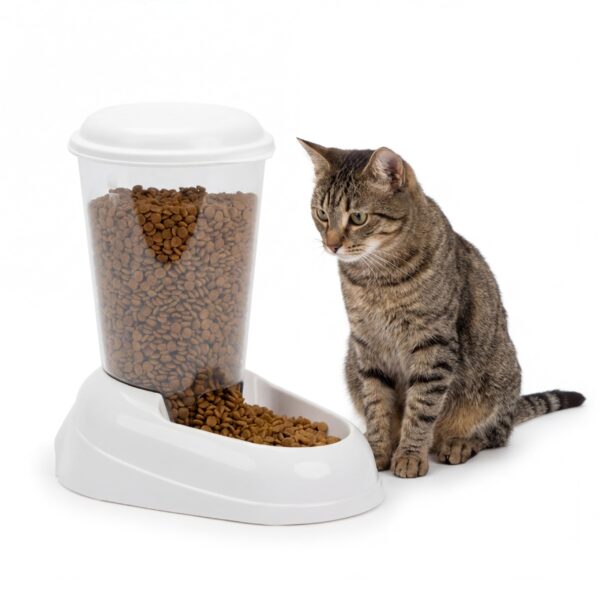 Ferplast Zenith 3L Automatischer Futterspender – Trockenfutter Dispenser für Hunde & Katzen