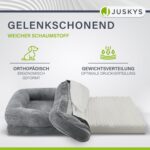 Juskys Hundebett Sheena M – Orthopädisches Hundesofa 72x60 cm, waschbar & rutschfest – Bild 8