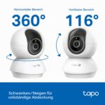 Tapo C250 4K Überwachungskamera mit 360° Rundumblick & lokaler KI-Erkennung – Bild 2