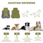 WUFANC Hunderegenmantel XL mit reflektierendem Design – wasserdichte Schutzjacke für alle Jahreszeiten – Bild 3