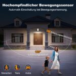ToyGlee LED Außenlampe mit Bewegungsmelder – 10000mAh Akku, IP65 Wasserdicht für Garten & Garage – Bild 3