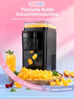 FOHERE Eiswürfelmaschine – Aromatisierte Bullet-Eiskristalle in 5 Minuten für Küche & Camping – Bild 2