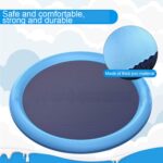 SUOXU Hundepool 100 cm faltbar – Sprinkler-Spielmatte mit rutschfestem PVC für Hunde – Bild 3