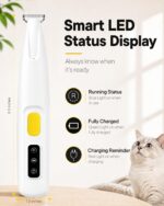 FURBONA Pfotentrimmer mit 18mm Klinge & LED – Leise Hundeschermaschine für präzise Pflege – Bild 7