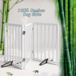 Semiocthome Bambus Hundegitter freistehend – 61 cm hoch, erweiterbar bis 140 cm – Bild 6
