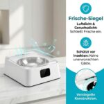 HOSPAOP Futterautomat Nassfutter 350 ml – Intelligenter Katzenfutter Automat mit Infrarot Sensor & USB Akku – Bild 6