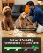 oneisall Kabellose Hundeschermaschine mit Metallkamm – Leise Tierhaarschneidemaschine für dichtes Fell – Bild 6