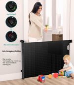 Nalezuns Treppenschutzgitter ausziehbar 0–180 cm – Sicherheitsgitter für Baby & Haustiere – Bild 4