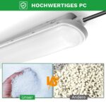 TONFFI 120cm LED Feuchtraumleuchte 36W 4500lm – IP65 Werkstattlampe Kaltweiß – Bild 5