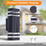 CELAVY LED Wandleuchte Anthrazit IP65 – Up Down Aussenlampe 3000K für Terrasse & Hauseingang – Bild 3