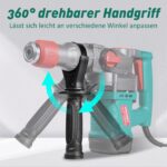 HYCHIKA Bohrhammer SDS-Plus 900W – Schlagbohrmaschine 4400 BPM für Beton & Stein – Bild 5
