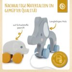 Bieco Nachziehtier Elefant – Holzspielzeug für Lauflernende ab 1 Jahr – Bild 5