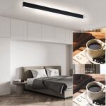 Glitzerlife LED-Deckenlampe 107cm Schwarz Dimmbar – 32W Deckenleuchte mit Fernbedienung – Bild 6