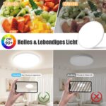 Yexati LED Deckenleuchte 24W – 3200 lm mit 3 Farbtemperaturen & IP54 für Küche, Bad & Wohnzimmer – Bild 4