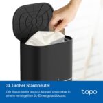 Tapo RV20 Max Plus Saugroboter mit Wischfunktion & Absaugstation – 5300Pa Saugkraft – Bild 4