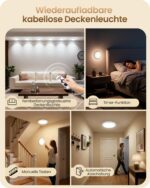 GOEBLESON Wiederaufladbare Sensor-Deckenleuchte mit Fernbedienung – Intelligente LED für Flur & Treppen – Bild 7