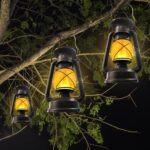 Shinmax Solar Laternen 2er Set – Retro Gartenlaternen mit Flammeneffekt für Aussen – Bild 8