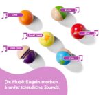 Eichhorn Klangkugeln – 6 bunte Holzkugeln mit Sound für Babys ab 12 Monaten – Bild 4