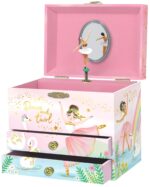 Giggle & Honey Ballerina-Schmuckkästchen mit Spieluhr – Musikspieldose für Mädchen ab 3 Jahren