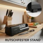 Cookery Elektrischer Messerschärfer 4-Stufen mit Diamantschliff – Professionelle Messerschleifmaschine – Bild 7