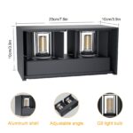 Klighten 2er Set 18W LED-Wandleuchte mit G9 Fassung – Verstellbar für Garten & Wohnraum – Bild 2