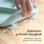 Moonkie 3er Silikon-Kinderteller-Set mit Saugnapf & Besteck – BPA-frei & spülmaschinenfest – Bild 4