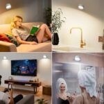 Giliwosy LED Wandleuchte Akku 2er Set – 360° Drehbar, 3 Farbtemperaturen, Dimmbar – Bild 7