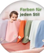 Jubi® Babydecke Sommerdecke – 100% Baumwolle, Waffelstruktur, Oeko-Tex – Bild 7