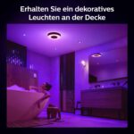 Philips Hue Xamento Deckenleuchte Schwarz – 16 Mio. Farben & Smart Home Steuerung – Bild 5