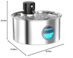 TOONIOOS Katzenbrunnen 3.2L Edelstahl Kabellos – Intelligenter Wasserspender mit Bewegungsmelder & Akku – Bild 10