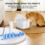 Nenozi Katzenbrunnen 2.6L Kabellos mit Bewegungsmelder – Batteriebetrieben für Katzen – Bild 6