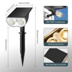 Linkind Solar Gartenleuchte StarRay 2er Pack mit Bewegungsmelder – 1000lm IP67 – Bild 2