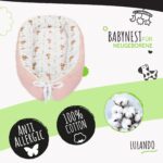 LULANDO® Babynest Standard 100 Öko-Tex – Kuschelnest aus Bio-Baumwolle für Neugeborene – Bild 3