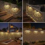 Lifeel Solarleuchten 6er Set – Dekorative LED Gartenlampen mit Mandala-Muster für aussen – Bild 5