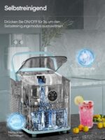 FOHERE Eiswürfelmaschine 14 kg – Kompakter Ice Maker mit 2 Grössen & Selbstreinigung – Bild 4