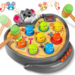 YOOHBERRYS Whack Spiel mit 5 Modi & Sprühfunktion – Interaktives Lernspielzeug für Kinder ab 3 Jahren