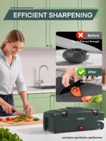 FOHERE Elektrischer Messerschärfer 5 in 1 – Diamant-Schleifmittel & Magnetische Spänesammlung – Bild 8