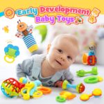 Wootoyz 14-teiliges Rassel-Beissring Set – Sensorisches Babyspielzeug 0-12 Monate mit Aufbewahrungsbox – Bild 5