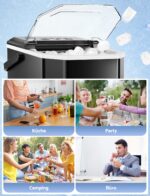 Vpcok Direct Eiswürfelmaschine – 9 Eiswürfel in 6-8 Minuten, kompakt & leise – Bild 7
