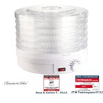 Rosenstein & Söhne Dörrautomat DH-25 mit 5 Einsätzen – Dehydrator für Obst & Gemüse – Bild 3