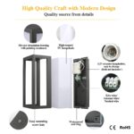 HLFVLITE Aussenleuchte Anthrazit – IP44 Wandlampe mit Aluminiumguss für Garten & Terrasse – Bild 3