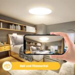OUILA LED Deckenleuchte Ø30cm 24W 2400lm – Flache Badlampe IP44 Wasserdicht – Bild 3
