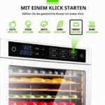 oiyocemo Dörrautomat Edelstahl 800 W – 12 Gitter Dörrgerät mit 6 Voreinstellungen – Bild 5