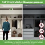 zemty 120cm LED Feuchtraumleuchte mit Bewegungsmelder – 3960 Lumen IP65 für Garage & Keller – Bild 3