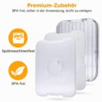 Nictemaw Dörrautomat Edelstahl 400W mit 8 Tabletts – Profi-Dörrgerät für Obst, Fleisch & Kräuter – Bild 4