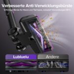 Lubluelu Akku-Staubsauger 45 kPa – Kabellos mit Faltrohr & LED für Tierhaare – Bild 7