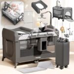 Trimigo 4-in-1 Reisebett & Beistellbett – Höhenverstellbar, faltbar & platzsparend für Babys 0–3 Jahre – Bild 5