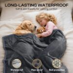 luciphia Wasserdichte Hundedecke – Reversible Sherpa-Fleece für Sofa, Couch & Auto – Bild 2